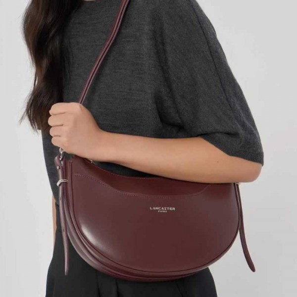 Lancaster- Sac demi-lune en cuir...