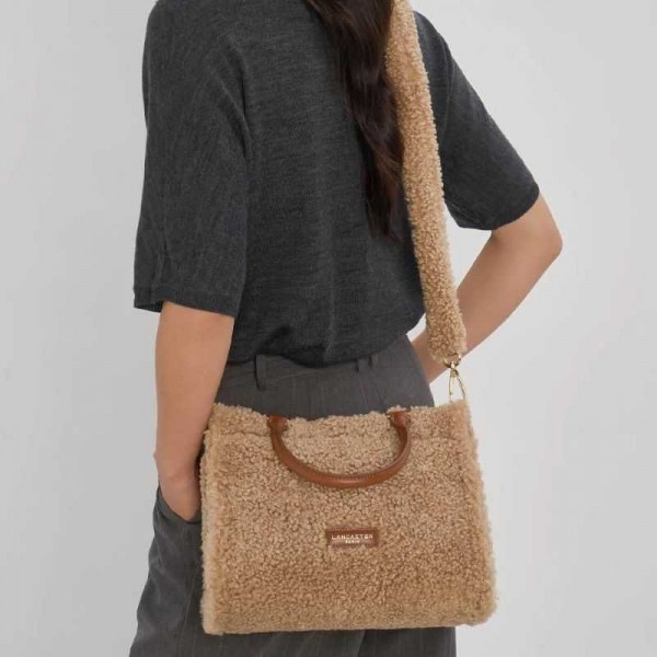 Lancaster - Sac à main moumoute 518-055