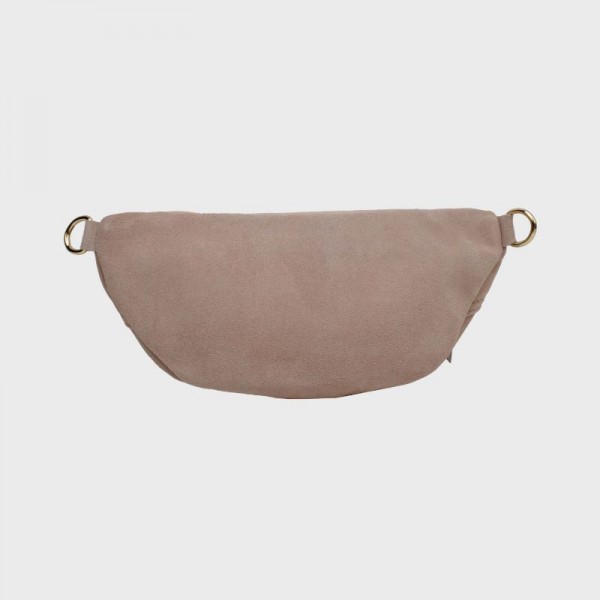 Anais - Sac banane double zip en cuir...