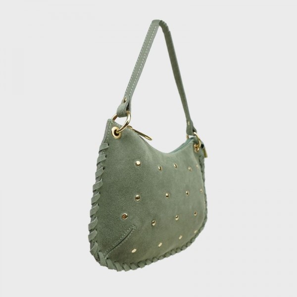 Anais - Sac bandoulière clouté et...