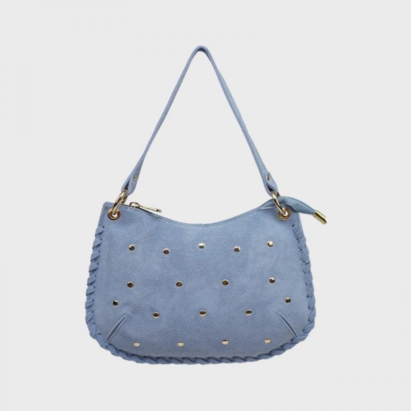 Anais - Sac bandoulière clouté et...