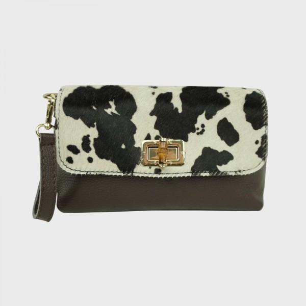 Anais - Petite pochette en cuir avec...