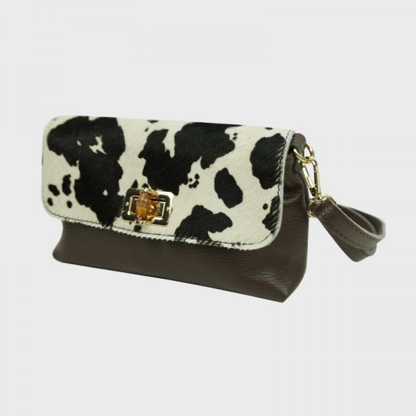 Anais - Petite pochette en cuir avec...