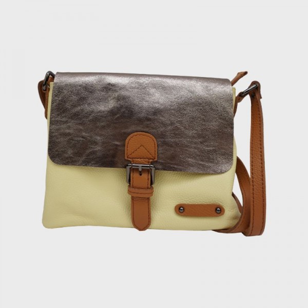 Anais - Sac porté épaule cuir avec...