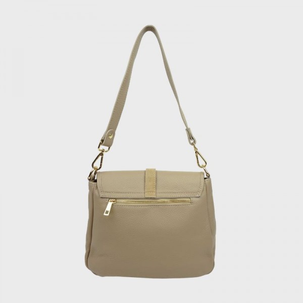 Anais - Sac bandoulière en cuir avec...