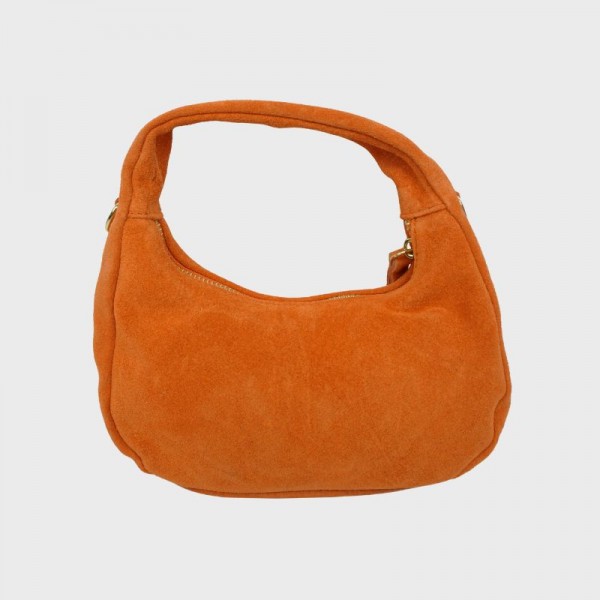 Anais - Petit sac rond en cuir clouté
